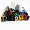 Tira de Sellado Compuesta de Esqueleto Colorido Material de PVC Tira de Sellado en Forma de U Tira Anticolisión para Puerta de Coche Tira Decorativa de Acero en Forma de U