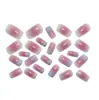 Parches de Manicura Simples y Elegantes, Moda Degradada, Rubor Suave, Parches para Uñas Postizas, Manicura Removible Uñas Portátiles