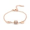 Pulsera de Amistad Única para el Año de Nacimiento, No Se Desvanece, Diseño de Alta Gama, Acero Titanio Oro Rosa Joyería para Mujer Venta al por Mayor Hecho a Mano