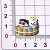 Accesorios y decoraciones de resina DIY lindos de dibujos animados de Shin-chan, pasadores para el cabello hechos a mano con pegamento de crema, fundas para teléfono, decoraciones para hebillas de zapatos
