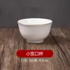 Tazas de Té de Cerámica Blanca Pura al por Mayor de Tangshan con Borde Dorado, Juego de Té Kung Fu, Tazas de Regalo Promocional para el Hogar, Tazas de Té de Porcelana Ósea