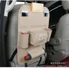 Bolsa de Armazenamento para Carro, Acessórios Internos de Carro, Bolsa de Pendurar no Banco de Couro, Bolsa de Armazenamento Montada no Carro com Porta de Carregamento, Bolsa de Armazenamento no Encosto do Banco