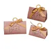 Cajas de Dulces Personalizadas Nuevas con Estampado Dorado para Compromiso y Boda, Cajas de Papel de Alta Calidad para Dulces, y Hermosas Cajas de Regalo