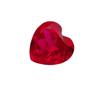 Rubí Rojo Sangre Cultivado Aocai Baoshi Tila Fa, Cortado Finamente en Forma de Corazón, 4-10 mm, Piedra Principal para Joyería