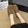 Zapatos casuales retro de gamuza para mujer, nueva colección otoño 2026, zapatos planos Mary Jane de doble tira, estilo Birkenstock