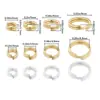 Anillo Abierto de Llavero Popular de Amazon Anillo de Hierro Círculo Llavero DIY Doble Anillo Brillante Accesorios de Anillo de Hierro