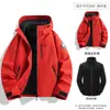Chaqueta Exterior para Mujer, Tres en Uno Impermeable, Transpirable, Cortavientos, Logo Personalizable, Chaqueta de Montañismo de Invierno para Hombre