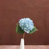 Flor artificial individual hortensia francesa salón de bodas fondo de flor suave arreglo floral hortensia de cuatro esquinas decoración del hogar flor