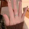 Anillo de Flor de Cinco Pétalos Hueco de Encaje Fresco de Diseño de Nicho Estilo Coreano y Japonés para Mujeres, Anillo de Moda Dulce Simple