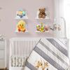 Amazon Marco Flotante Acrílico Pequeño Soporte de Pared Acrílico Soporte de Exhibición Mini Soporte de Pared para Almacenamiento y Decoración