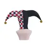 Gorro elástico de payaso estilo europeo y americano, sombrero puntiagudo con pompón, disfraz de payaso para bailes de máscaras, disfraz de Halloween, al por mayor