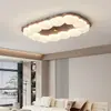 Instalación incluida: Luz principal de la sala de estar, 6 nuevas luces de techo de nube color crema de madera natural, luz de dormitorio principal de madera maciza de espectro completo, hierro
