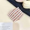 Faixa de cabelo portátil dobrável retrátil Pearl para mulheres 2024 Novo estilo de faixa de cabelo para lavar o rosto