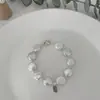 Pulseira de Pérolas de Zhuji 12-13mm Pérolas Naturais de Água Doce Irregulares Botão Barroco Tendência de Nicho Estilo Luxo Leve