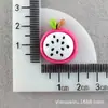 Acessórios de Resina Maçã, Fivelas Brilhantes para Sapatos, Acessórios de Frutas Morango, Materiais DIY Cereja, Capa de Celular com Cola Creme