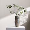 Vaso Cerâmico Estilo Chinês Pequeno Fresco Hidropônico Flor Seca Arranjo de Flores Sala de Estar Quarto Decoração de Mesa em Casa Enfeites