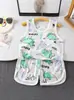 Chaleco de malla fina transpirable sin mangas de verano para bebé con protección para la barriga para niños, camiseta interior de nuevo estilo para niñas