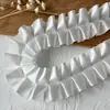 Accesorios con Adorno de Encaje Materiales DIY Decoración Ropa de Muñeca Cinta Volantes Pliegues Soporte Hecho a Mano Abanico