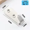 Ganchos de Ropa de Acero Inoxidable para Vestuario, Puerta de Partición de Baño, Ganchos de Pared para Baño, Venta al por Mayor