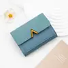 Nuevo Tarjetero y Billetera Compacta para Mujer Estilo Coreano Plegable en Tres Mini Estuche para Tarjetas con Múltiples Ranuras