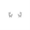 Aretes Dinámicos de Mariposa para Mujer Sin Perforaciones, Accesorios para Orejas de Estilo Minimalista Modernos y Únicos, Set de Aretes Simple y Compacto