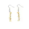 Vacaciones de Verano Wholesale En Stock Joyería Pendientes Combinación de Grava Transfronteriza Europea y Americana Pendientes de Cristal de Fresa