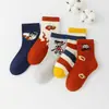 Calcetines de Invierno Gruesos de Algodón Peinado con Diseño de Ratón de Seis Dedos para Niños y Niñas, Calcetines Largos Cálidos de Algodón con Dibujos, Calcetines para Estudiantes