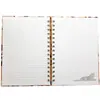 Fábrica A5 cuaderno con estampado de leopardo y flocking tapa dura espiral papelería de oficina bloc de notas diario de estudiante