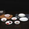 A8 Pure White Melamine Plate Prato Prato de Plástico Placa de Sopa Hotel Tableware Western Food Imitação Prato de Porcelana