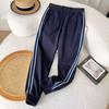 Pantalones deportivos japoneses de primavera para hombre y mujer, con tiras laterales, elásticos y cordones, informales, 458568
