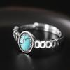 Anillo de Plata Esterlina s925 Círculo Redondo para Mujer Vintage Plata Tailandesa Moda Personalidad ins Moderno Estilo Frío Anillo para Dedo de Mujer