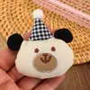 Broche de Tela Estilo Bosque, Bufanda Linda, Accesorios de Oso, Colgante para Bolsa, Regalo de Muñeca Pequeña, Regalo de Decoración para Puesto Callejero