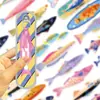30 Materiales de Diario Minimalista con Temática de Peces de Dibujos Animados, Recursos Creativos Artísticos, Marcadores de Libros de Papel para Lectura Estilo Ins, Productos Nuevos