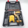 Taladro y Destornillador Eléctrico Recargable Dos en Uno Taladro de Pistola Pequeño para el Hogar para Carpintería y Perforación de Metal y Apriete de Tornillos