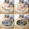 Manta de Noche para Dormitorio Cojín para Niños Alfombra Redonda para Tocador Alfombra Antidesgaste para Piso Silla de Estudio Silla de Computadora Silla Mecedora