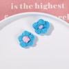Bonito puff flor lã tecida DIY acessórios de grampo de cabelo acessórios de cabelo bolsa acessórios de roupas material atacado