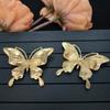 Yingyi jóias DIY ponto verde queima azul pérola material mariposa broche grampo de cabelo grampo de cabelo antigo cocar