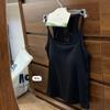 Camisole de Renda Costas Nuas Racerback com Cobertura Lateral nos Seios, Costura Francesa, Costas Bonitas, Camada Interna Sexy, Camisole Base para Roupa Externa ou Camada Interna