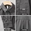 Camisa de manga larga con diseño de herramientas de estilo japonés para hombre, nueva camisa informal holgada y sencilla de algodón puro con bolsillos de otoño.