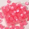 Cuentas redondas de resina con purpurina imitación ojo de gato de 10 mm para pulseras, collares y accesorios de joyería hechos a mano DIY