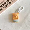Chaveiro Pingente Série Fantasia Urso Manteiga Desenho Animado Fofo Pingente de Mochila Escolar Acessórios Presente para Melhor Amigo Estudante