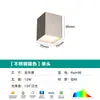 Foco Empotrado Cuadrado Bauhaus Minimalista Acero Inoxidable Color Níquel Caja de Luz para Sala de Estar y Dormitorio Lámpara de Techo de Doble Cabezal