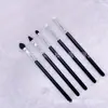 Nuevo cabezal de esponja pincel para sombra de ojos mango largo esponja de látex aplicador de sombra de ojos pincel para difuminar sombra de ojos paquete individual pincel de maquillaje