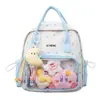 Mochila Linda de Moda Ligera con Estampado de Corazones Portátil Multiusos Nueva de Primavera Mochila Escolar para Niños y Niñas