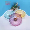 Placa de Frutas Transparente Imitação Vidro Novo Duas Moedas Casa Cozinha Sala de Estar Placa de Frutas Secas Melão e Frutas Placa de Armazenamento de Alimentos Atacado