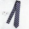 Corbata de mano con rayas rojas, cian, doradas y rojas, estilo informal vintage, combinable con todo, estilo universitario, estilo Jk