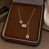 Collar Colgante de Zirconia con Micro-Pavé Plateado en Cintura Delgada para Mujer, Sencillo con Sensación de Alta Gama, Cadena Ligera de Lujo para Clavícula, Accesorio Versátil de Nicho