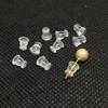 Accesorios para Aretes DIY Tapones de Silicona Transparentes para Evitar Caídas y Tapones para Oídos Americanos de Bala Ecológicos Tapones Grandes Tapones para Aretes