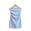 Saia Ins Puro Desejo Garota Quente Tubo Apertado Garota Quente Feminina Cintura Apertada Emagrecimento Design Plissado vestido Amarração no Peito