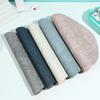 Jogos Americanos de Couro PVC Impermeáveis, à Prova de Óleo e Resistentes ao Calor, com Padrão de Tecido, Estilo Simples, Base para Tigelas de Hotel, Utensílios de Mesa, Cor Sólida, Fácil de Limpar, Antiderrapante